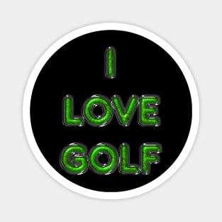 I Love Golf - Green Magnet